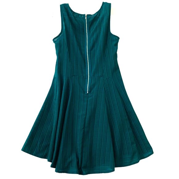 Be Bop Emerald Green Fit & Flare Dress - Picture 4 of 9